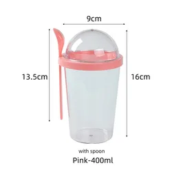 OWNSWING Breakfast fat reduction vegetable fruit salad cup with spoon lid yogurt-cup portable milk Slimming Oatmeal cup
