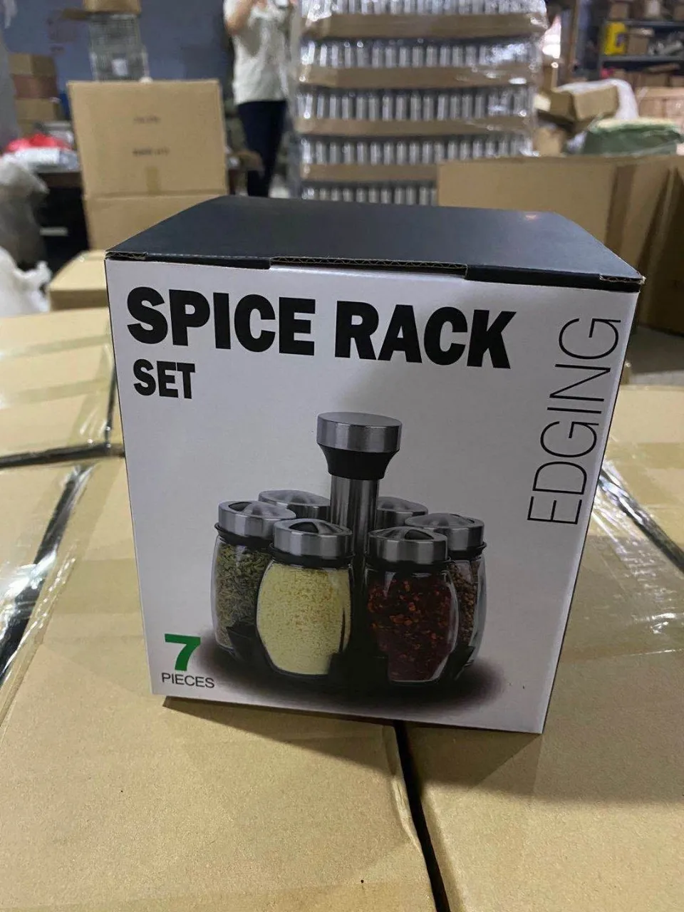 OEM & ODM Spice Rack Organizer Kitchen Customized Rotating Spice Rack Wholesale Spice Rack with Glass Jars