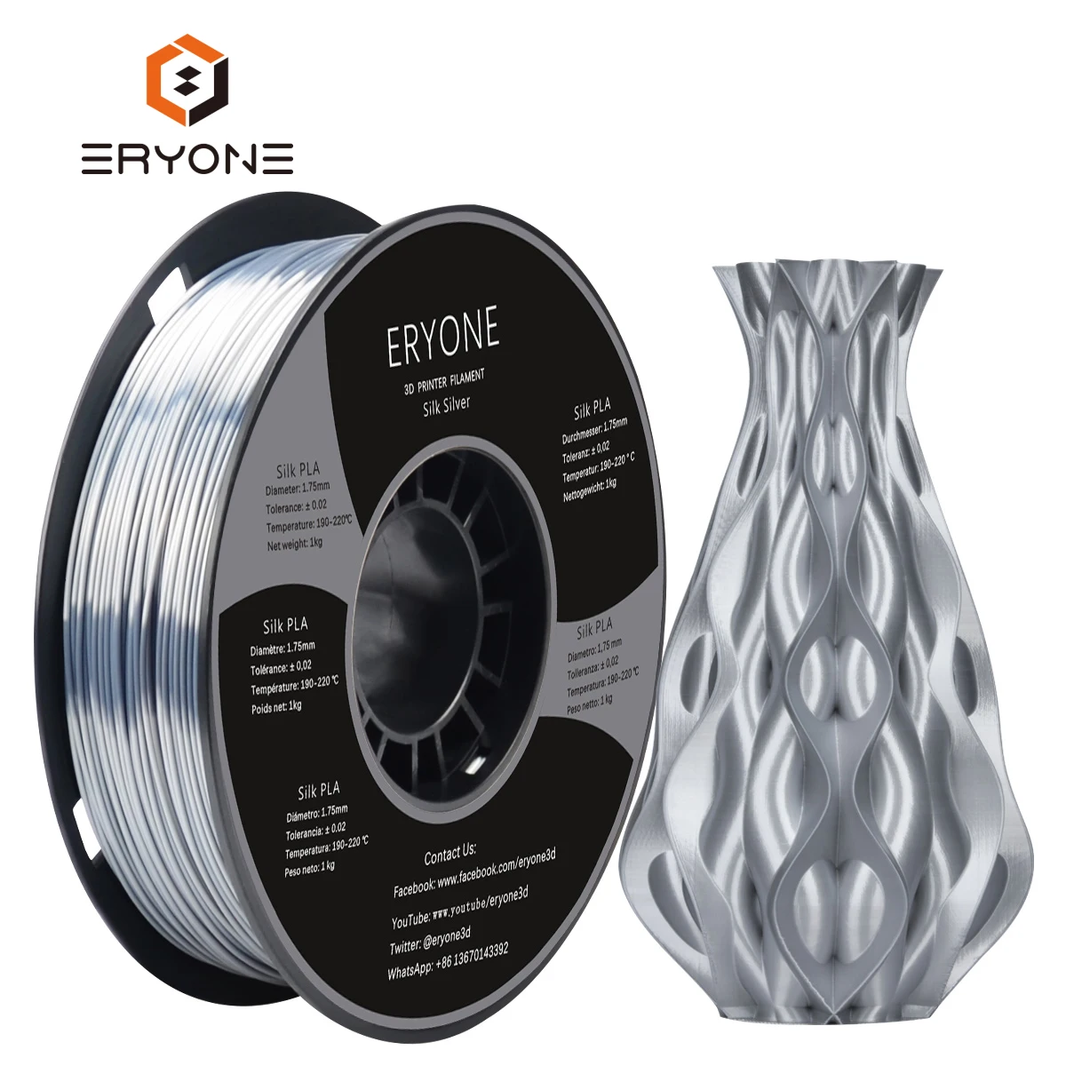 3D Printing Filament PLA for 3D ERYONE Filament PLA 1.75mm PLA Filament 1.75mm 