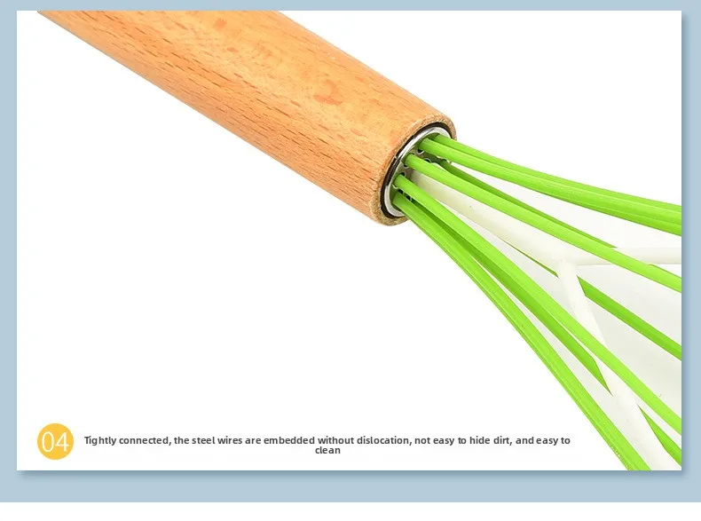 Small Kitchen Silicone Egg Beater Manual Egg Mixer Tool for Baking supplier