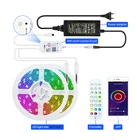 Led Strip Rgb Smd Led WiFi Tuya App LED Strip Lights 15m 2X7.5M RGB SMD 5050 LED Rope Lighting Color Changing Full Kit