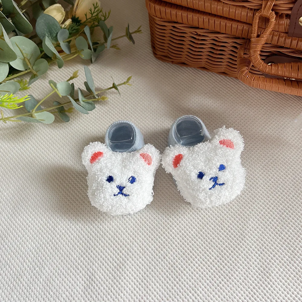 Wholesale Cheap Cute Animal Newborn Toddler Socks Cartoon Baby Shoes Socks Non Slip Knitted Children's Floor Socks
