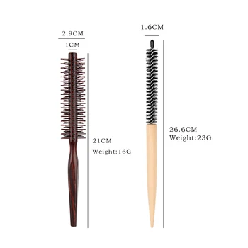 Wooden Hair Curler Brushes For Women Hairdressing Tools Barbershop Comb Salon For SHANGZHIYI