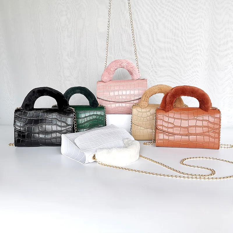fluffy handle bag