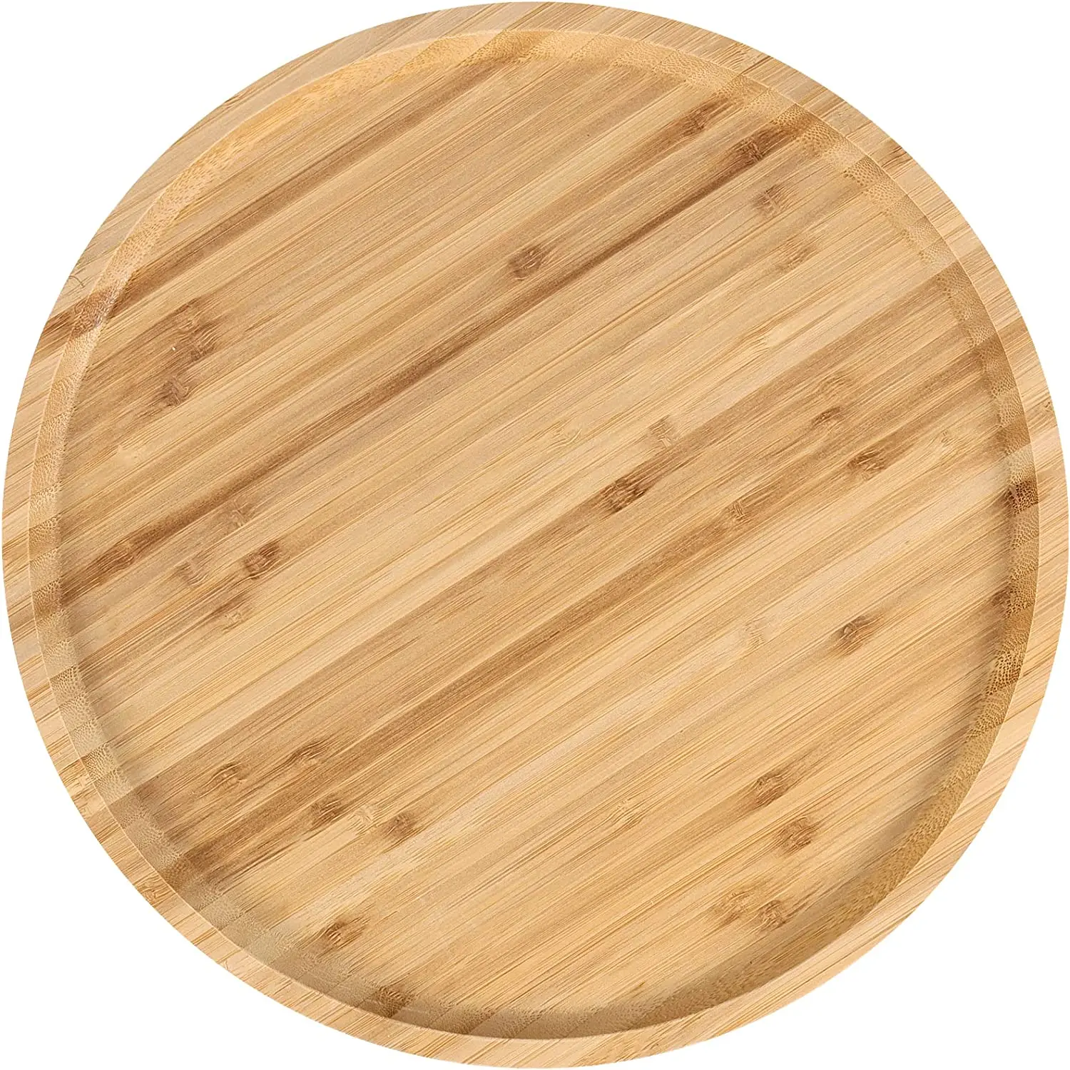 Wooden Compartment Cheese Appetizer Plate Bamboo Cookie Dessert Serving Platter Tray Chip and Dip Dish Section Plates