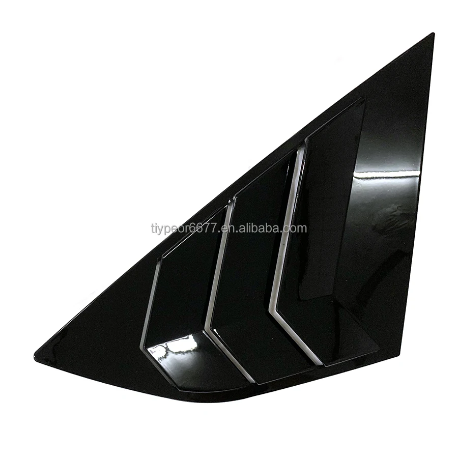 product rear side window louvers for side window sun shade compatible with 2012 2018 ford focus air vent scoop cover louver accessories-5