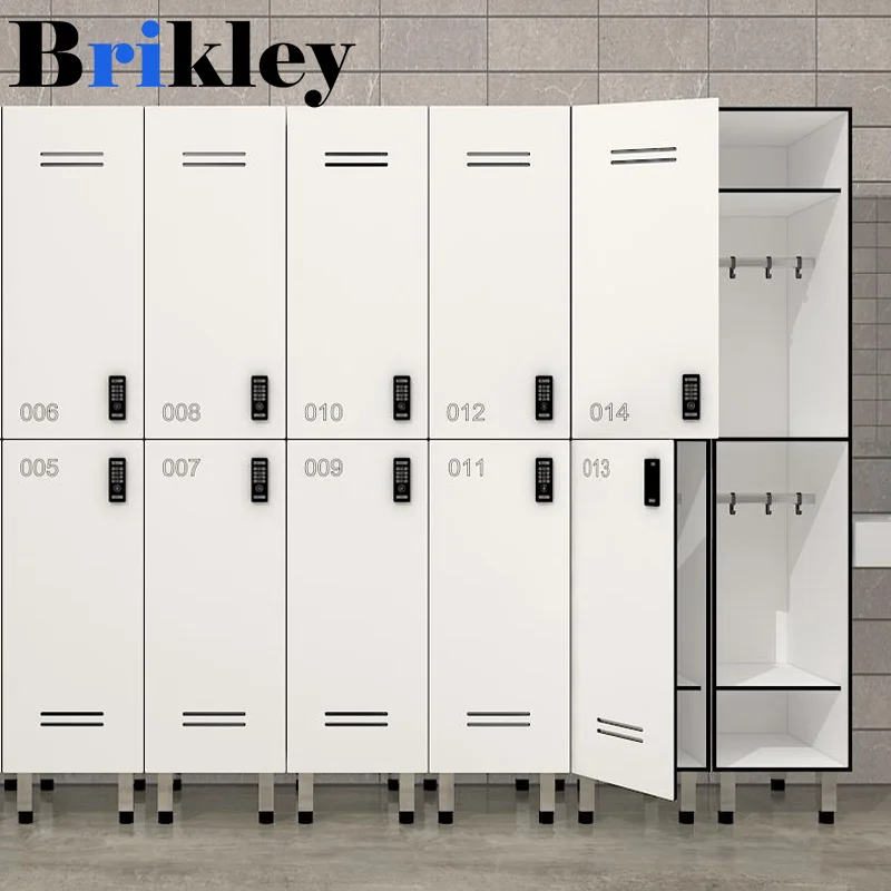 Compact HPL Locker with Fire Resistant Electronic Combination Locks Wood Lockers manufacture