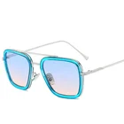 Sunglasses Designer Sunglasses Gafas De Sol Fashion Brand Designer Men Oversized Tony Stark Iron Man Sunglasses