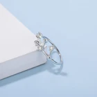 Diamond Ring Rings Rings Silver 925 Luxury Couple Engagement CZ Diamond Leo Zodiac 925 Sterling Silver Ring