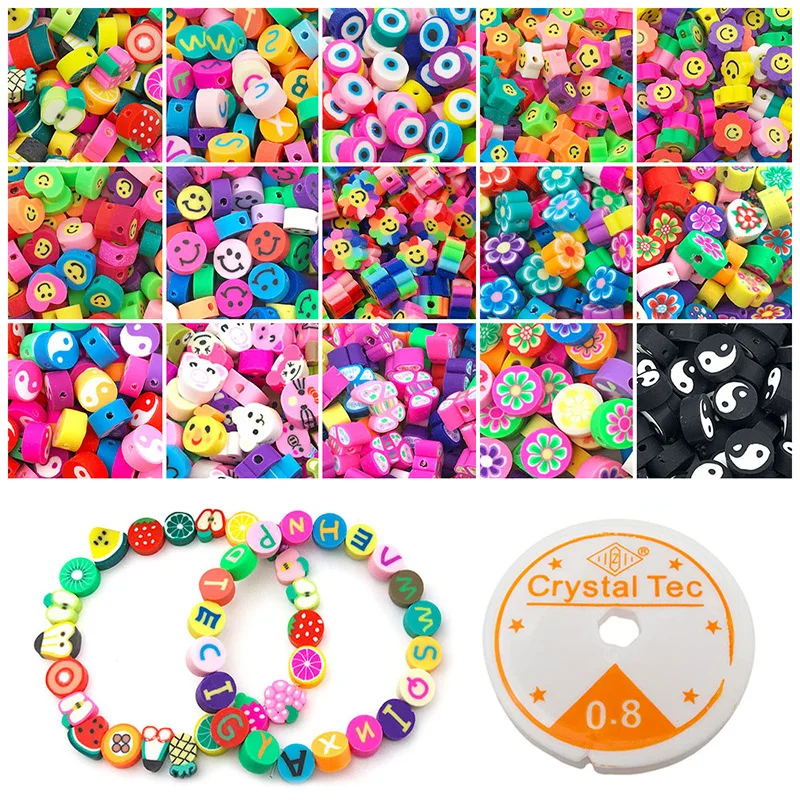 Hot selling wholesale 15 grids DIY jewelry making bracelets necklace earring kit polymer clay beads set