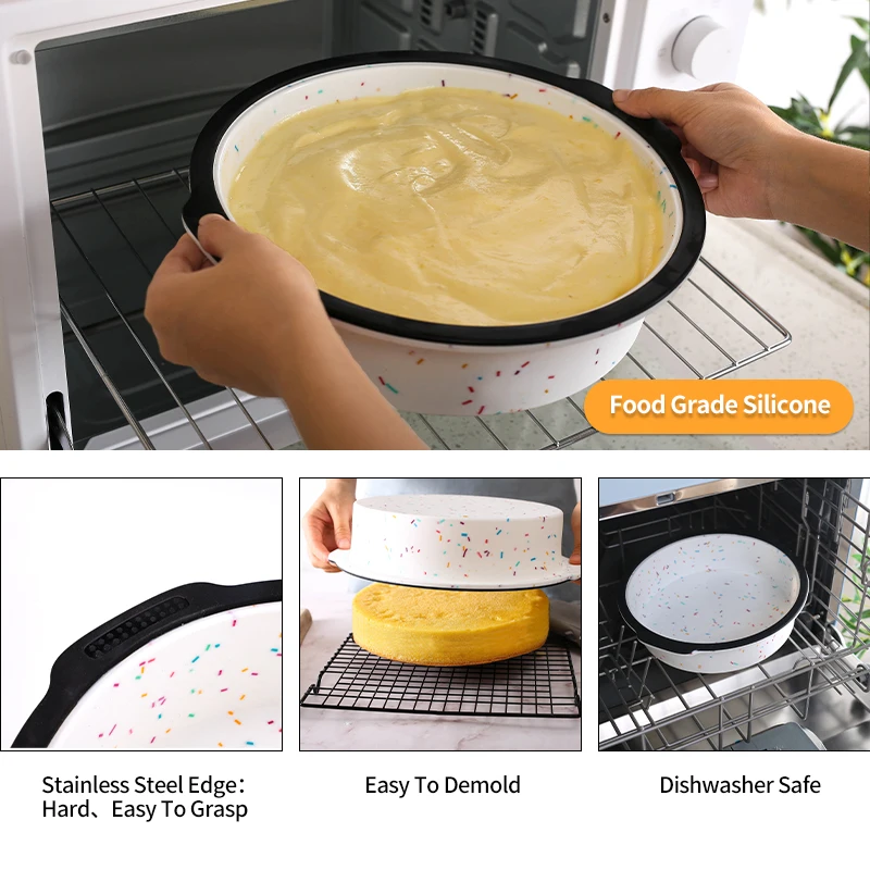 Wholesale Baking Pans Food Grade Round Mold for Baking Mold Silicone Bakeware Pan