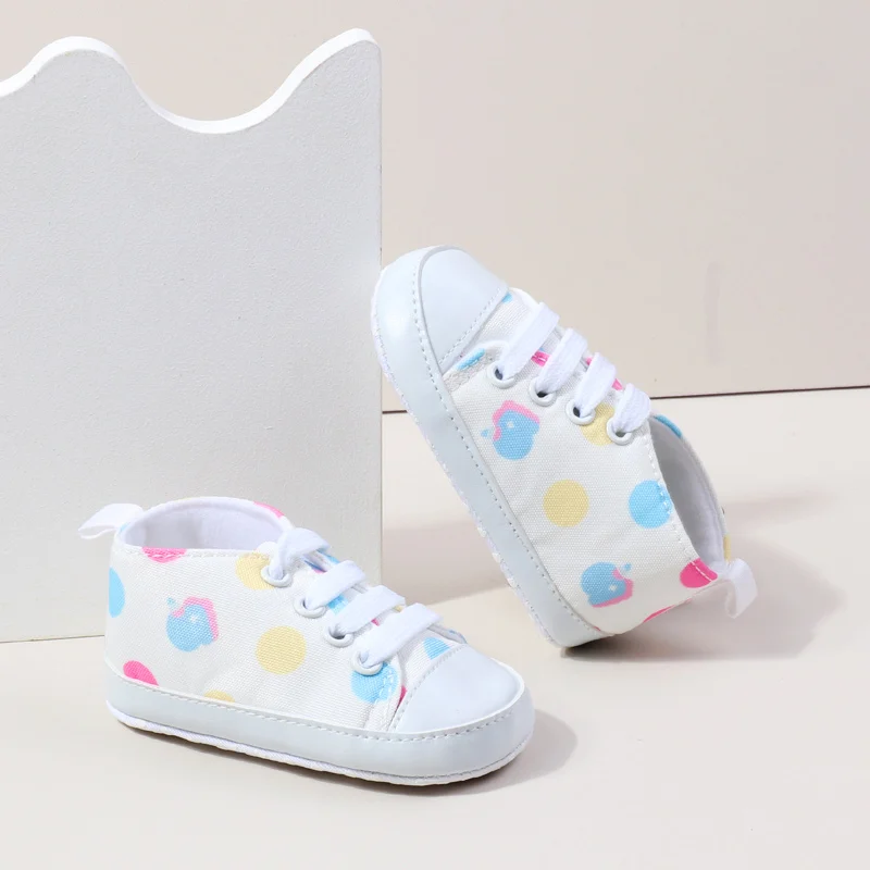 Wholesale Cheap Canvas Unisex Baby Shoes with Star apple Printing supplier