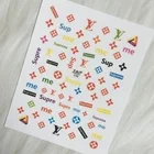 Nail Stickers Wholesale Luxury Brand Nail Stickers Nail Strips With Famous Logo Popular Laser Lable Nail Decals