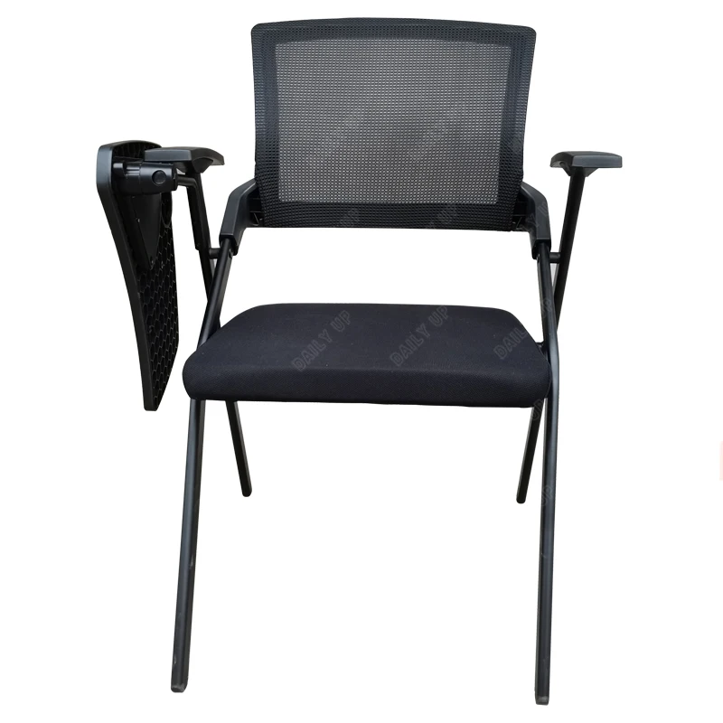 Foldable Writing Student Chair with Tablet Meeting Chair with Cushion & mesh backrest Training chair Factory new design 2023 p