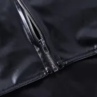 Leather Vest Durable Using Accept Logo Customization Pu Leather Wavy Black Sexy Slim Vest