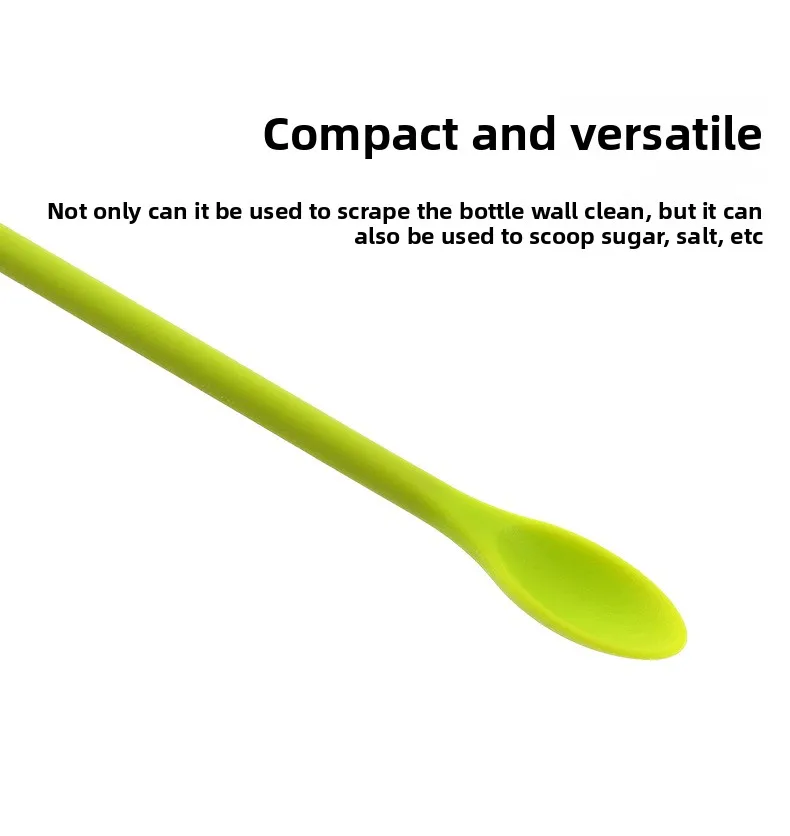 Mini Double-Headed Silicone Spatula Spoon Double-Headed Pointed Spatula for Bread Jam Cosmetic Bottle Inner Wall Pastry Tool factory