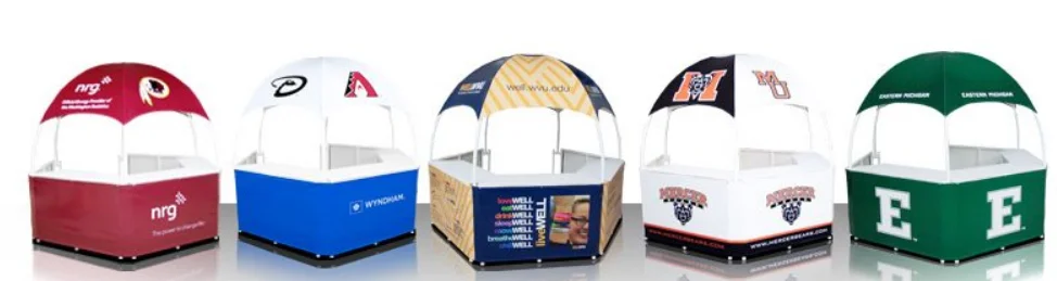 Custom Hexagon Booth Tent Display Kiosk Tent Event Promotion Dome Tent