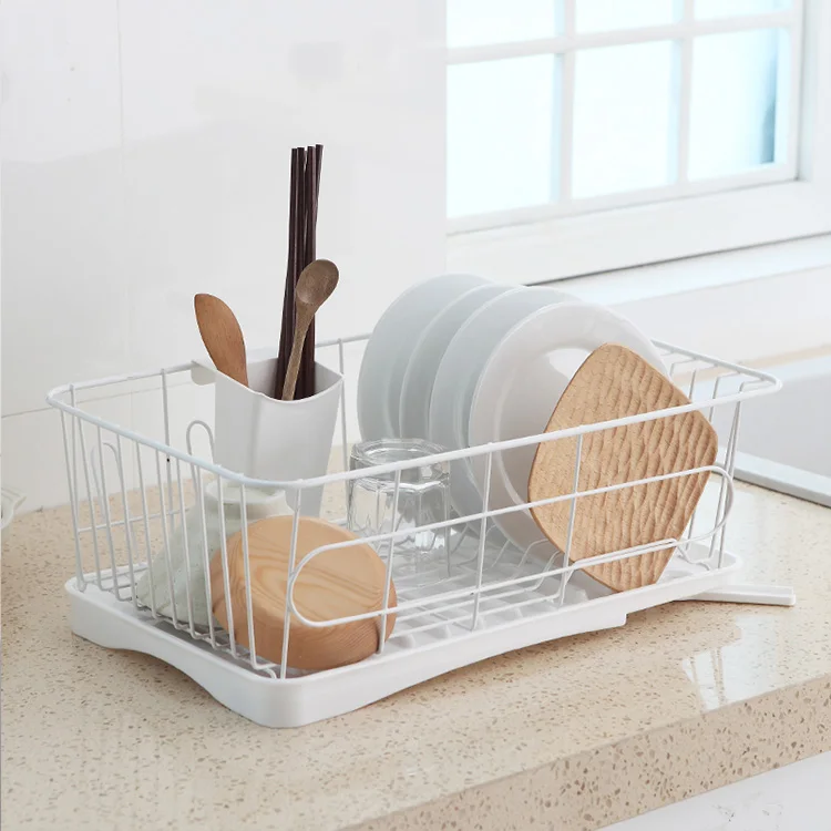 Hot sale metal tableware storage shelf kitchen dish rack