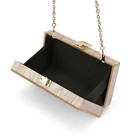 Clutch Bag Transparent Clear Clutch Handbag Acrylic Bag Purse Frame Bag With Chain