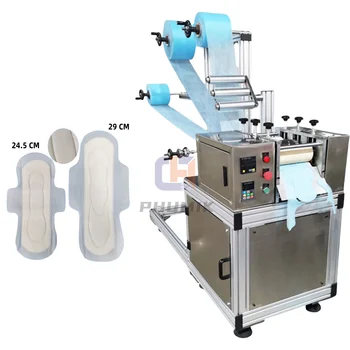 Women Hygienic Tampons Ultrasonic Double Wings Semi Automatic Disposable Sanitary Napkin Equipment Making Machine