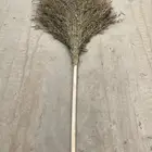 Household Items Brooms Material A Handmade Grass Broom Wooden Handle Made From Natural Wood Bamboo