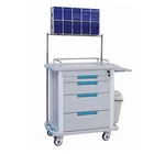 Cart Lock Hospital Trolley Hospital Anesthesia Trolley Cart With Central Lock