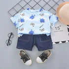 Clothing Summer New Baby Children's Clothing Baby Boy Summer Suit 20201 Summer Short-sleeved Two-piece + Pant