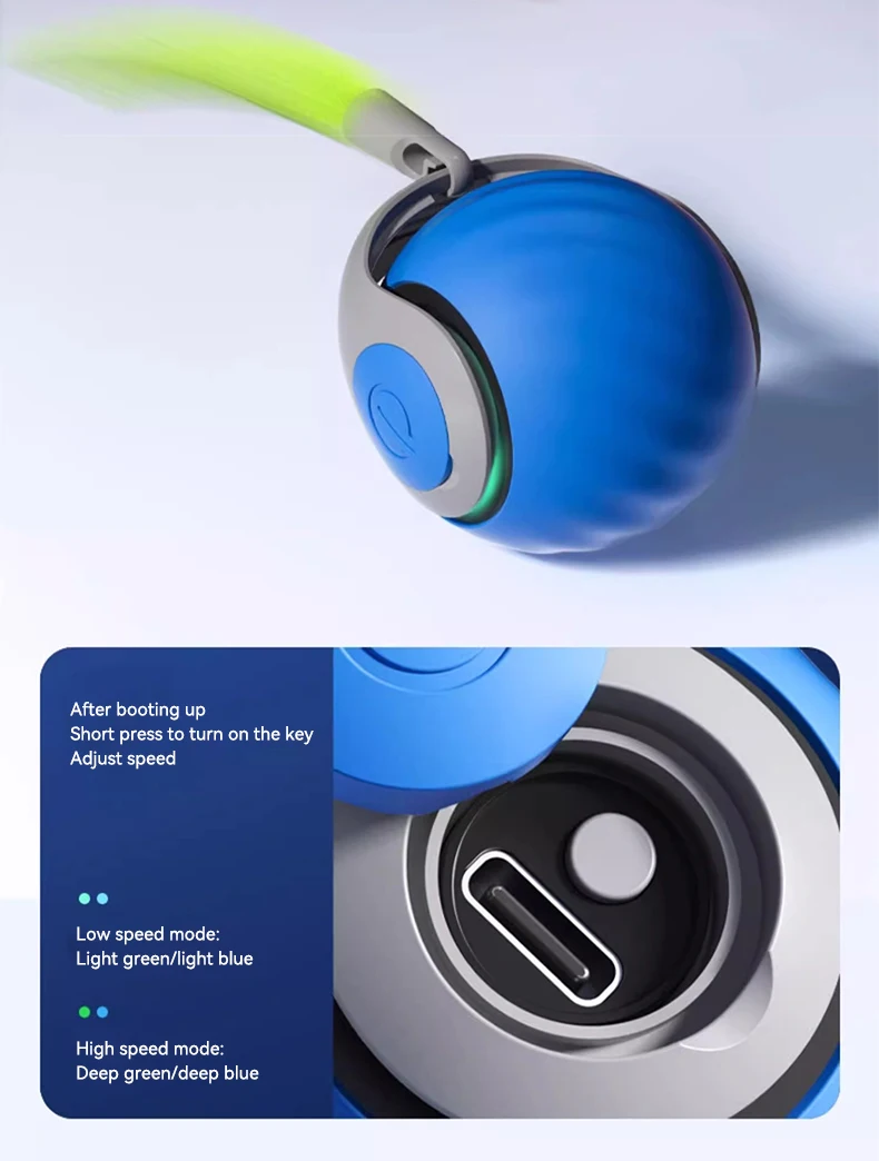 New Gravitational Sphere Cat Energy Toy Ball Smart Cat Tease Ball Automatically Relieves Boredom with Cat Tease Stick manufacture