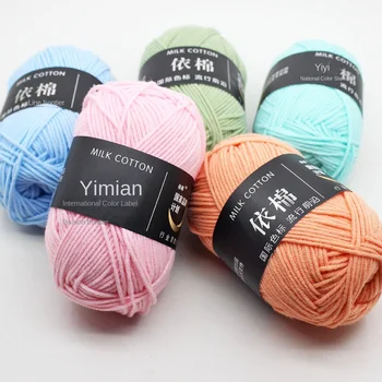 milk cotton yarn 4ply Acrylic Hand Knitting Yarn for Crochet