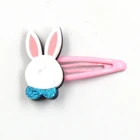 HAS002HA02 The New Listing Easter Toddler No Slip Acrylic Gifts For Girls Bunny Hair Clips