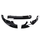 3PCS Auto Glossy Black MP Type Front Bumper Lip For BMW 4 Series G22 M Tech 2020+
