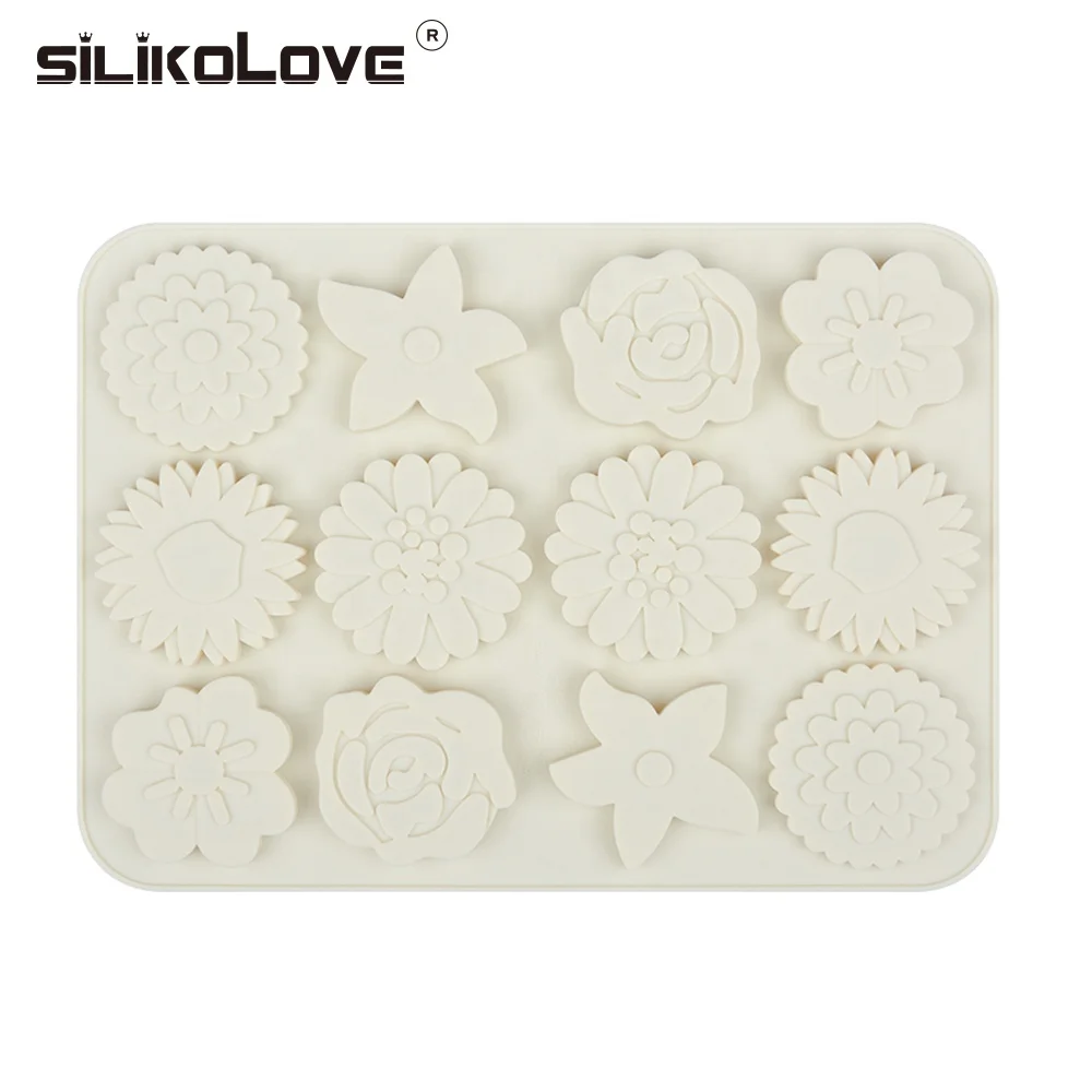 SILIKOLOVE little flower multi shape silicone mold cake decoration tools art chocolate baking tools