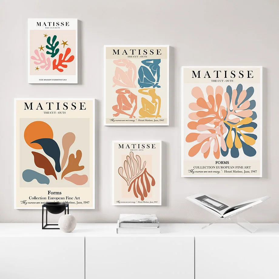 Matisse Art Minimalist Canvas Poster Abstract Woman Wall Art Print Modern Decor 