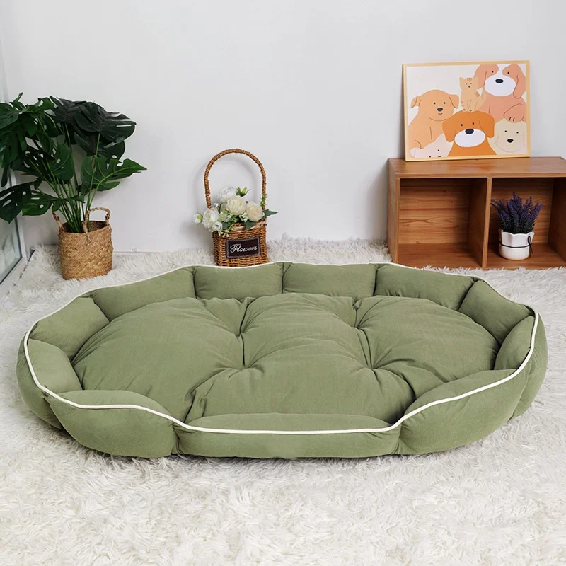 product washable kitten bed nonslip round fluffy plush pet bed for pets-53