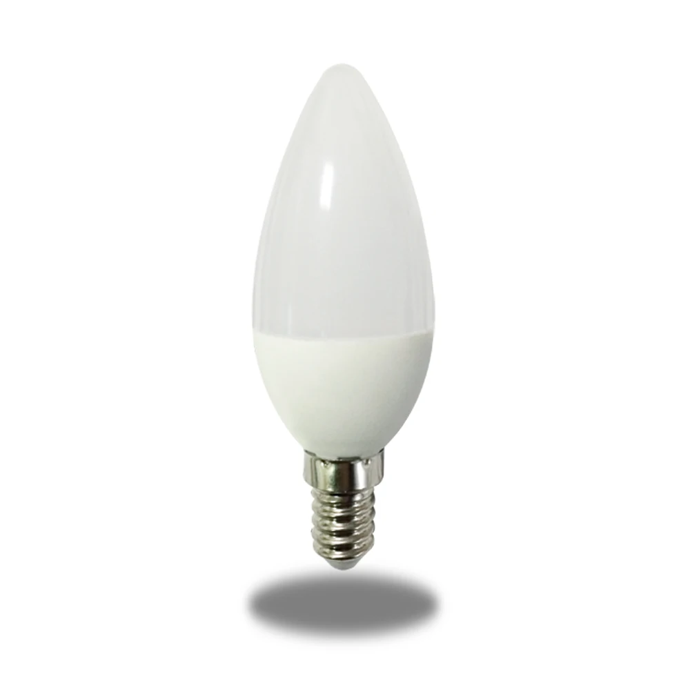 E12 e14Base ChandelierC375W 7W 9wPointed Tail-Pulling BubbleCctAdjustable Smart Candle LED Bulb Decoration