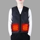Vest 2020 Heated Vest Fleece Heating Jacket For Man USB Men's Warm Clothes Outdoor