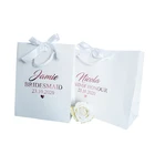 Bridal Bag Wedding Paper Bags Luxury White Paper Personalised Wedding Bridal Party Bridesmaid Gift Bag