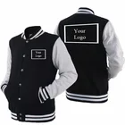 Coats Customized Mens Varsity College Baseball Jacket Vintage Sweatshirt Casual Unisex Streetwear Coats With Patch