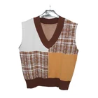 Vest Hot-selling Product Classic Ladies Knitted Vest Outer Wear Trendy Brand Sleeveless Top Warm Sweater Beauty V-neck