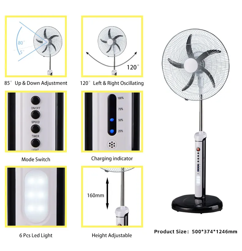 Rechargeable Electric Stand Cooler, 45, Plastic - detail 6