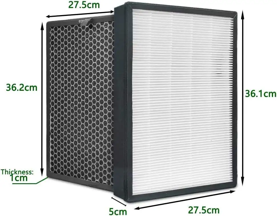 product walson air purifier parts hepa activated carbon combina true hepa filter composite panel hepa filter-2