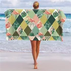 Beach Towel Latest Design Bohemian Geometric Fancy Polyester Digital Printed Custom Logo Beach Towel