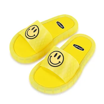 New star Smile Face Sendal Anak Led Light Up Children's Sandals Slides Shoes Kids Slippers For Kid With Light