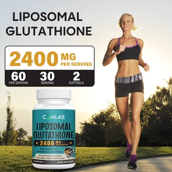 Liposomal Softgels Absorption Active Form -Glutathione Reduced (GSH) with Hyaluronic Acid Resveratrol Master