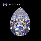 Factory Price $20 Pear Moissanite GRA Certificate C C DE Color VVS White Pear Shape Moissanite Stone