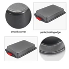Bakeware Silicone Bakeware Nonstick Carbon Steel Bakeware Set With Red Silicone Handles