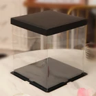 Gift For Wedding New Products Custom Logo Party Gift Boxes Tall Transparent Cake Box For Wedding Birthday
