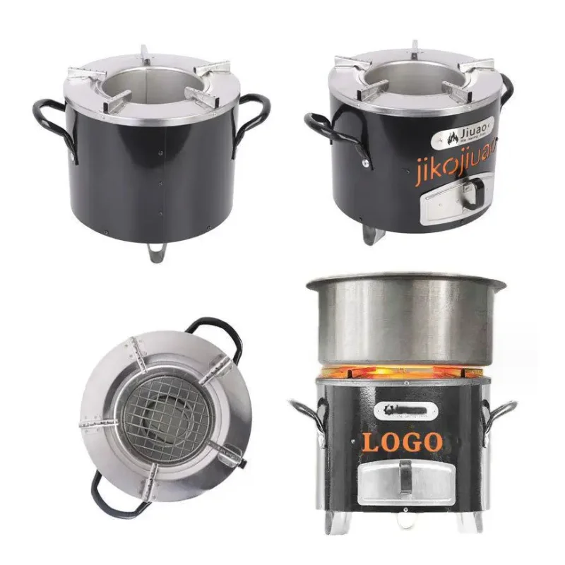 Stainless Steel Household Wood Stove Multifunctional Cook Stove Outdoor Camping Wood Stove