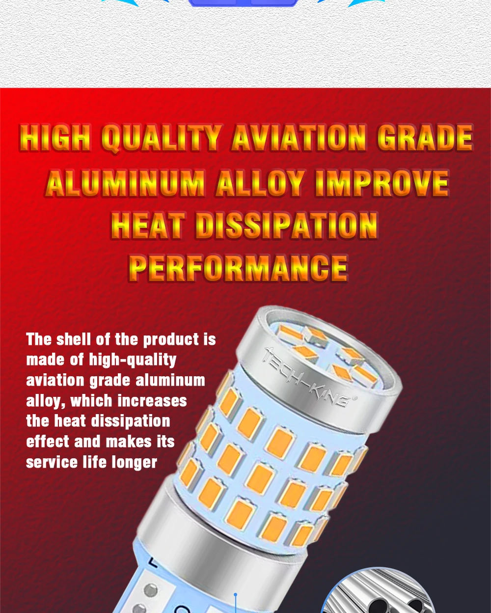 TECH-KING Car T10 2016 42SMD LED Chip With CanBus For Width Light/Interior Light/Licence Plate Light 9-80V T10 led bulb