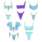 Bikinis Bikini Women's Swimwear 2021 Custom Logo Color Bikinis Women Beachwear Friendly Fabric Provide Label Swimwear